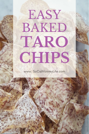 easy baked taro chips