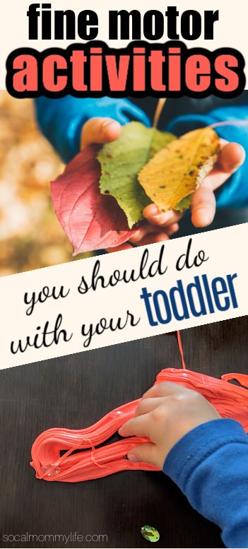 fine motor activities for toddlers