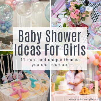 unique girl baby shower themes