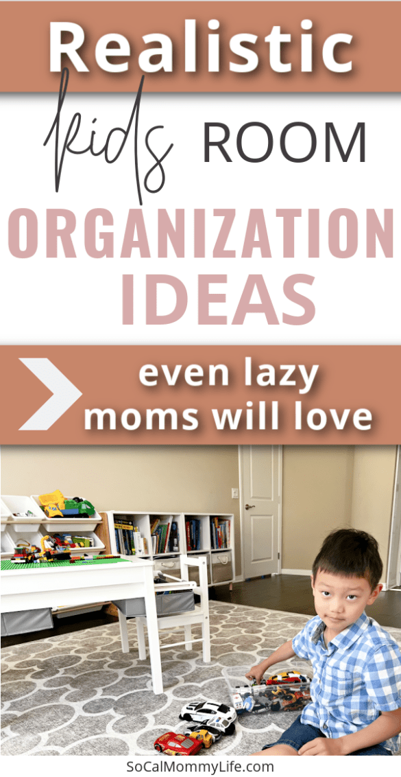 Genius Kids Room Organization Ideas You Need To Know Now SoCal Mommy   Kids Room Organization Ideas 585x1132 