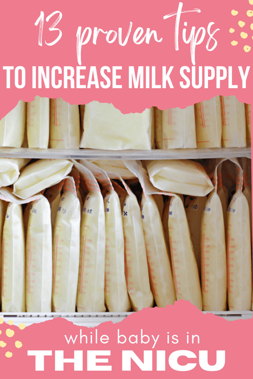 how to keep milk supply up while baby is in the NICU