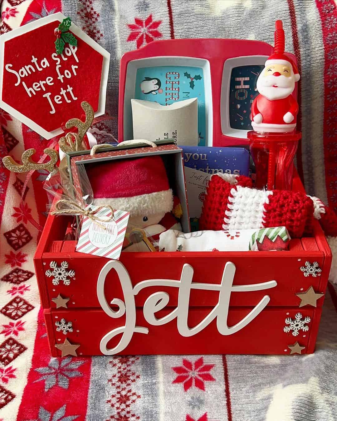 personlized christmas eve crate